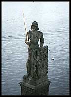 Statue on Charles Bridge