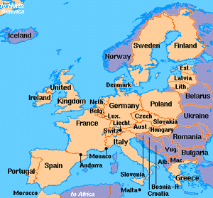 Image Map of Europe