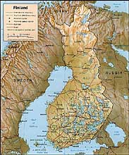 Map of Finland