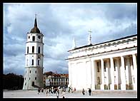 The town ssquare in Vilnius