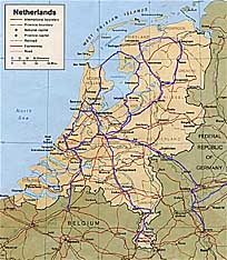 Map of The Netherlands