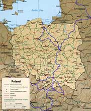 Map of Poland