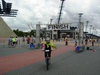 At the finish in Olympic Park