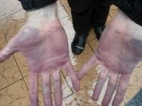 Wet Hands, Black Gloves